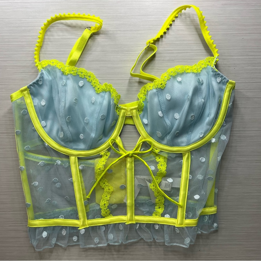 For Love And Lemons Neon Dottie Bustier